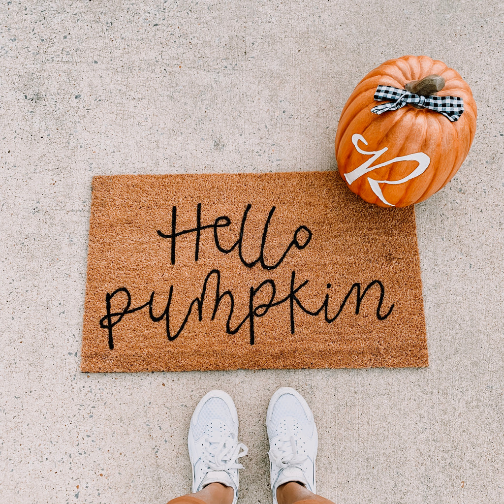 Hello Pumpkin Doormat