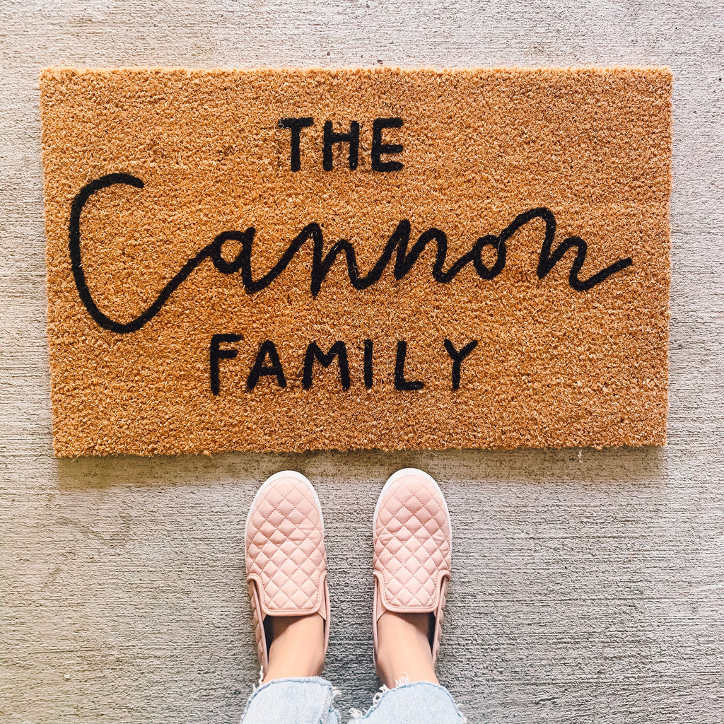 Custom Family Doormat #1