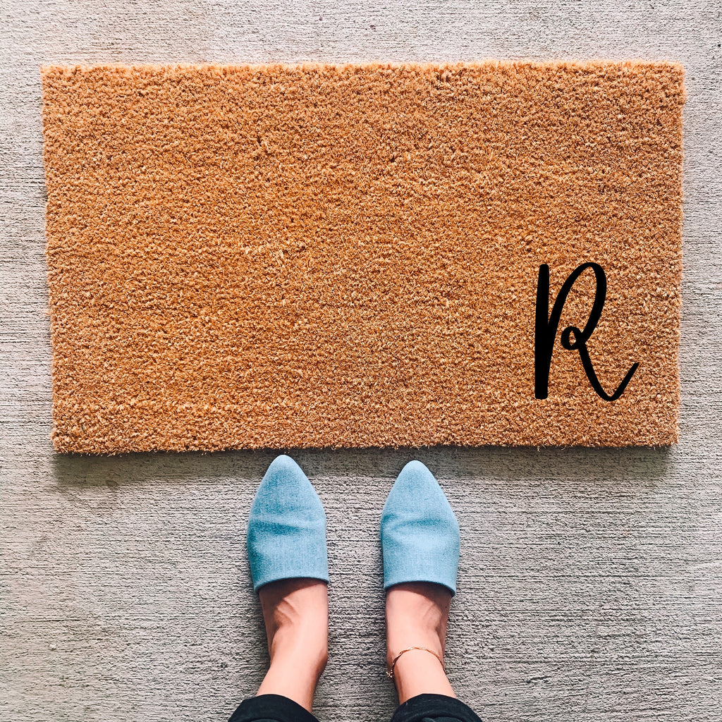 Custom Initial Coir Doormat