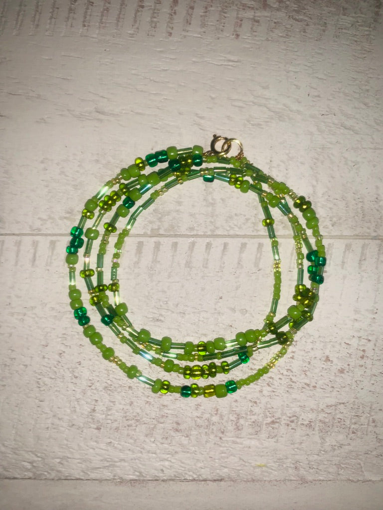 The Gorgeous Green Waistbeads